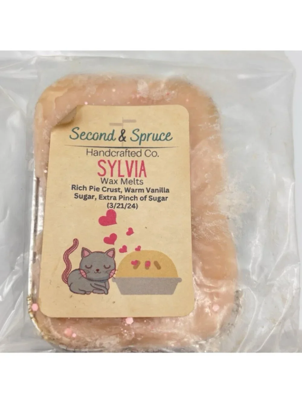 4 Second & Spruce Vendor Wax Mini Loaf Wax Melts Gourmand Winter Bakery Scents